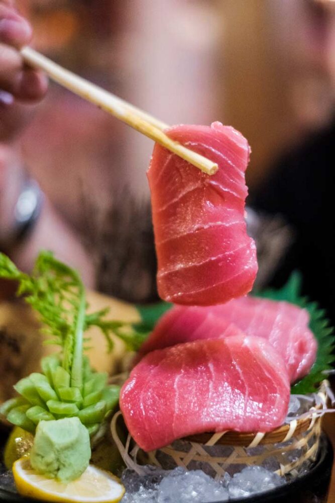 sashimi de atún 