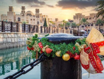 decoracion navideña en Dubai