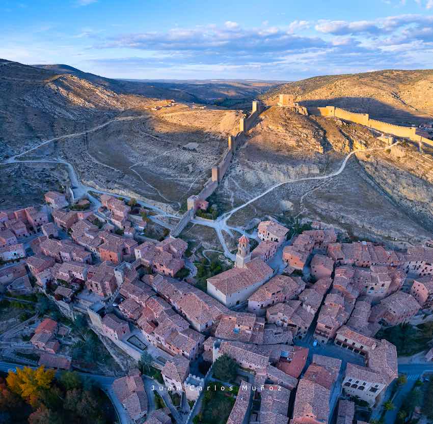 Vista aérea de Albarracín.