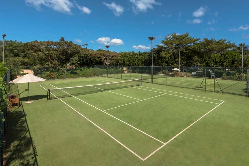 Pistas de tenis de The Westin Turtle Bay Resort & Spa, Mauritius. 