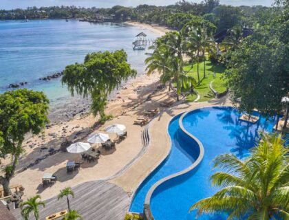 playa y piscina de The Westin Turtle Bay Resort & Spa, Mauritius.