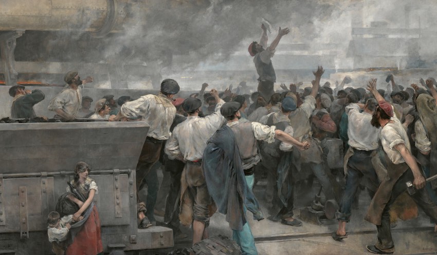 Exposición “Arte social”
Una huelga de obreros en Vizcaya. Vicente Cutanda
Madrid, Museo Nacional del Prado