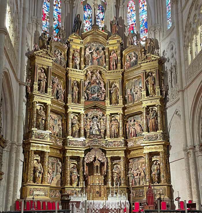 Retablo Mayor de la catedral de Burgos. 