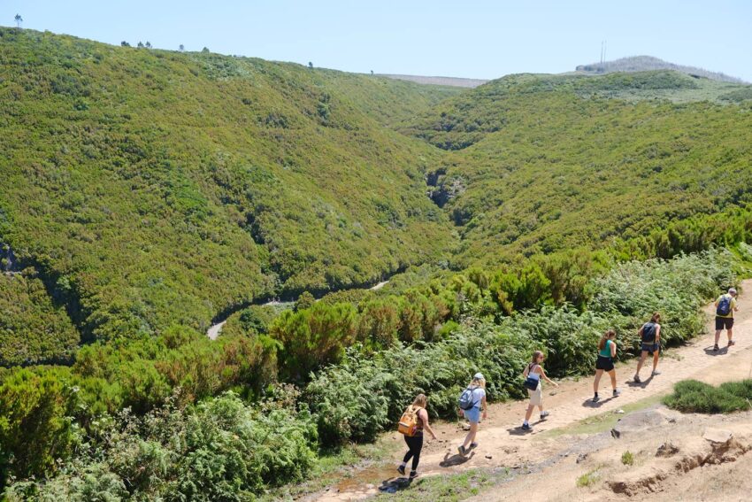 Zona de acceso a la Levada das 25 Fontes. 