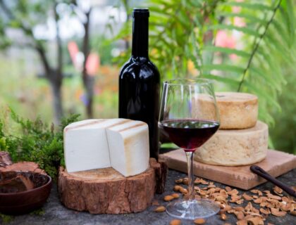 Vino y queso de La Palma