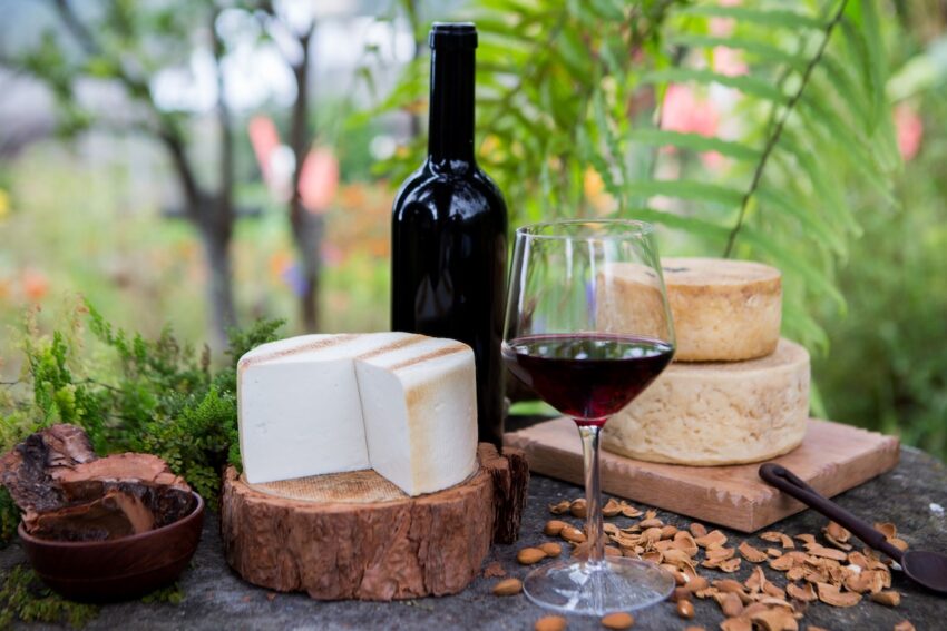 Vino y queso de La Palma
