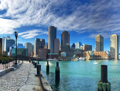 Zona del muelle en Boston.