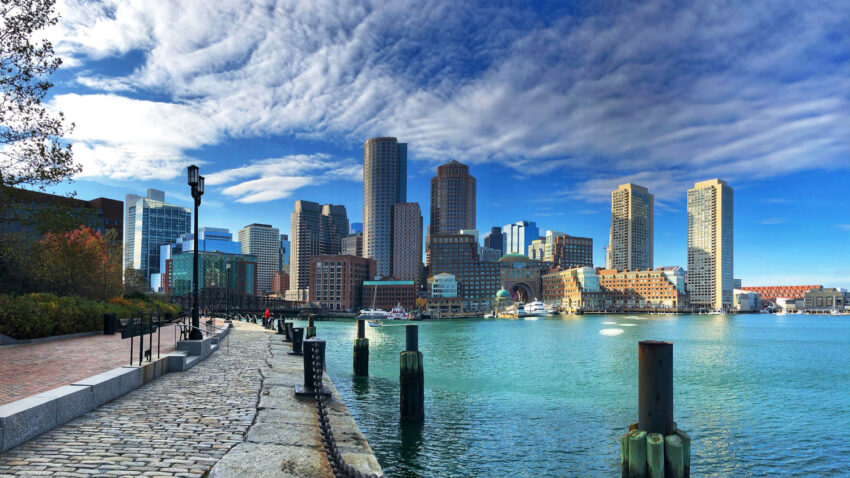 Zona del muelle en Boston.