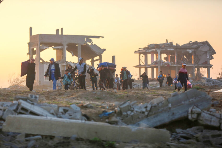 Durante el alto el fuego de finales de enero de 2025, decenas de miles de palestinos regresaron al norte de Gaza por primera vez en casi año y medio. 