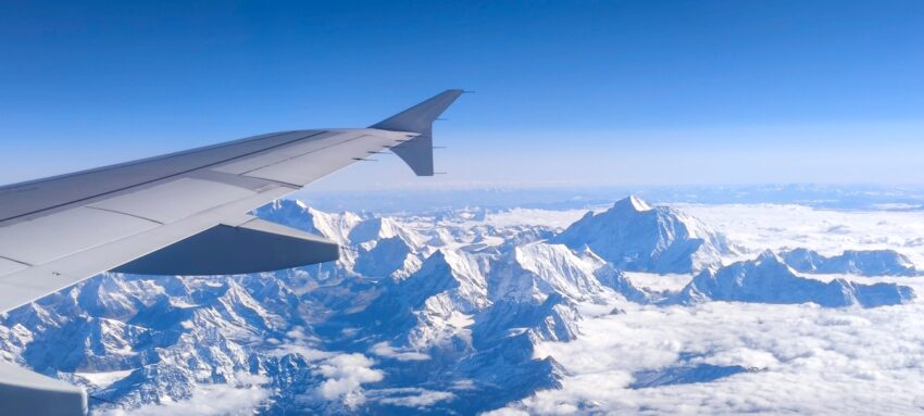 Impresionantes vistas desde el avión.